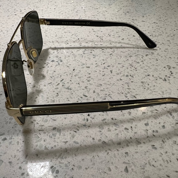 Gucci Web Wirecore Navigator Metal Sunglasses - Picture 3 of 6